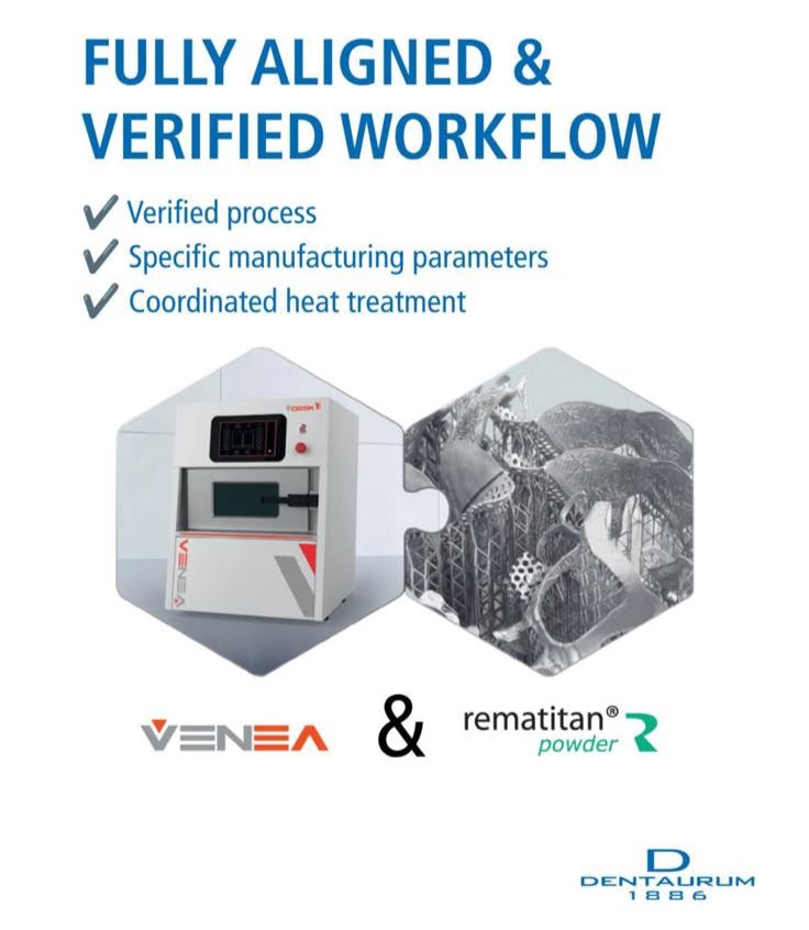 Validated VENEA and Dentaurum manufacturing certificate