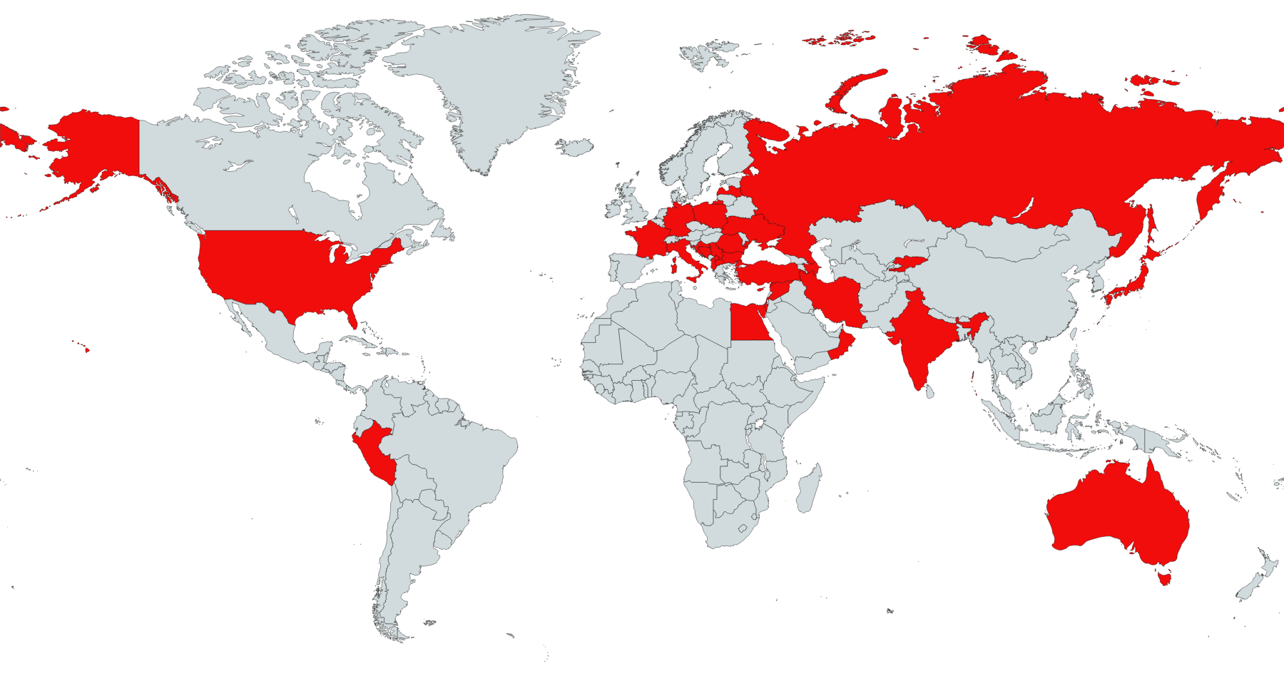 VENEA installed systems worldwide map